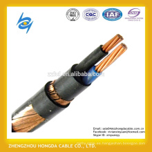 10mm2 Multi Cores 600 / 1000V kable conductor de cobre PVC / XLPE cable concéntrico aislado